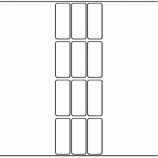 1052 - Label Size 26mm x 65mm - 3,000 labels per roll 