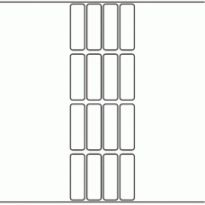 1056 - Label Size 20mm x 64mm - 4,000 labels per roll 