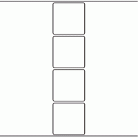 1058 - Label Size 60mm x 60mm - 1,100 labels per roll