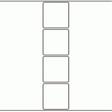 1058 - Label Size 60mm x 60mm - 1,100 labels per roll 