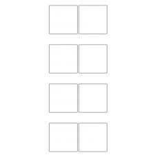10587 - Label Size 55mm x 55mm - 1840 labels per roll 