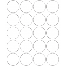 10604 - Label Size 55mm dia - 4740 labels per roll 