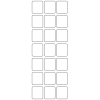 10623 - Label Size 25mm x 28mm - 6430 labels per roll