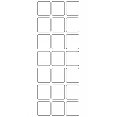 10623 - Label Size 25mm x 28mm - 6430 labels per roll 