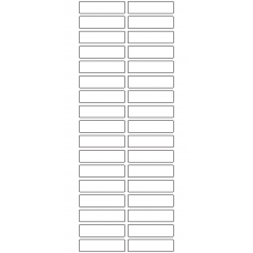 10627 - Label Size 46mm x 12mm - 9370 labels per roll 