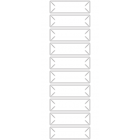 10630 - Label Size 84mm x 25mm - 2370 labels per roll