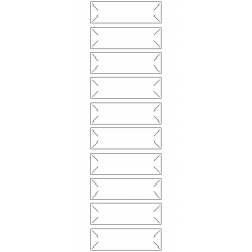 10630 - Label Size 84mm x 25mm - 2370 labels per roll 