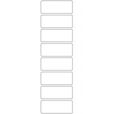 10645 - Label Size 75mm x 30mm - 2080 labels per roll 