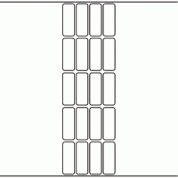 1070 - Label Size 20mm x 55mm - 4,720 labels per roll