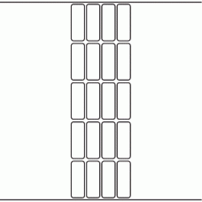 1070 - Label Size 20mm x 55mm - 4,720 labels per roll 