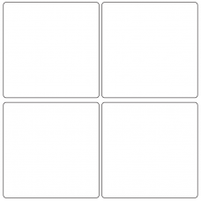 10706 - Label Size 100mm x 100mm - 1340 labels per roll 