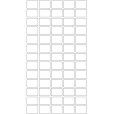 10721 - Label Size 40mm x 28mm - 11020 labels per roll 