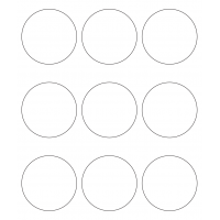 10728 - Label Size 74mm dia - 2130 labels per roll