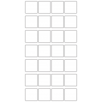10743 - Label Size 35mm x 35mm - 6640 labels per roll