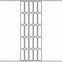 1075 - Label Size 17mm x 51mm - 6,250 labels per roll