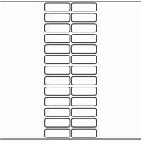 1076 - Label Size 51mm x 17mm - 6,500 labels per roll