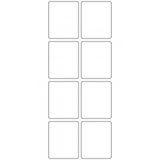 10787 - Label Size 43mm x 53mm - 2450 labels per roll 