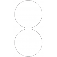 10789 - Label Size 131mm dia - 520 labels per roll