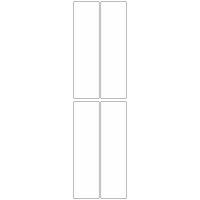 10811 - Label Size 43.5mm x 167mm - 820 labels per roll