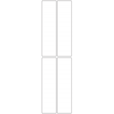 10811 - Label Size 43.5mm x 167mm - 820 labels per roll 