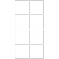 10857 - Label Size 75mm x 75mm - 1760 labels per roll 