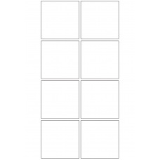 10866 - Label Size 72mm x 72mm - 1860 labels per roll 