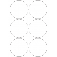10868 - Label Size 95mm dia - 1420 labels per roll