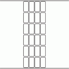 1087 - Label Size 22mm x 45mm - 5,680 labels per roll 