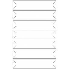 10872 - Label Size 136mm x 27mm - 2270 labels per roll 