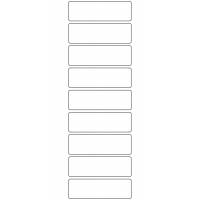 10910 - Label Size 80mm x 25mm - 2480 labels per roll