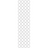 10923 - Label Size 16mm dia - 14220 labels per roll