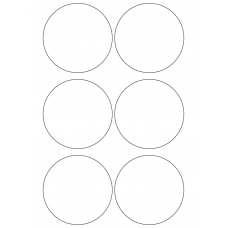 10935 - Label Size 85mm dia - 1500 labels per roll 