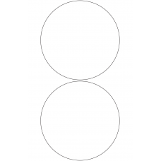 10944 - Label Size 150mm dia - 460 labels per roll 