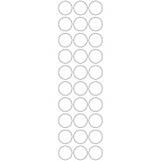 10946 - Label Size 25mm dia - 7110 labels per roll 