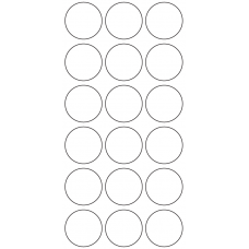 10955 - Label Size 32mm dia - 5840 labels per roll 