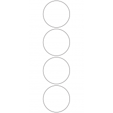 10959 - Label Size 60mm dia - 1100 labels per roll 