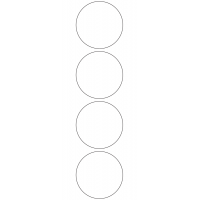 10961 - Label Size 75mm dia - 880 labels per roll