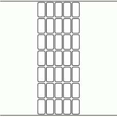 1097 - Label Size 18mm x 36mm - 8,750 labels per roll 