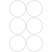 10973 - Label Size 92mm dia - 1420 labels per roll