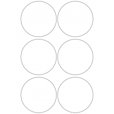 10973 - Label Size 92mm dia - 1420 labels per roll 