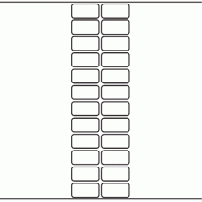 1098 - Label Size 36mm x 18mm - 6,600 labels per roll 