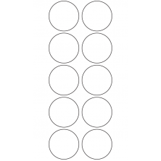10994 - Label Size 38mm dia - 3440 labels per roll 