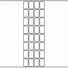 1101 - Label Size 20mm x 32mm - 8,000 labels per roll 