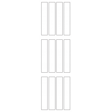 11020 - Label Size 20mm x 105mm - 2360 labels per roll 