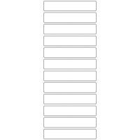 11021 - Label Size 105mm x 20mm - 3010 labels per roll