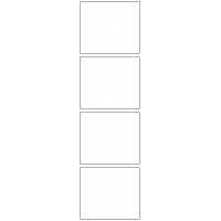 11035 - Label Size 80mm x 70mm - 950 labels per roll
