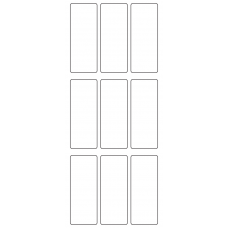 11040 - Label Size 30mm x 77mm - 2480 labels per roll 
