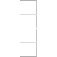 11042 - Label Size 74mm x 60mm - 1100 labels per roll