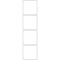 11045 - Label Size 70mm x 70mm - 950 labels per roll