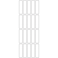 11049 - Label Size 17mm x 69mm - 4740 labels per roll